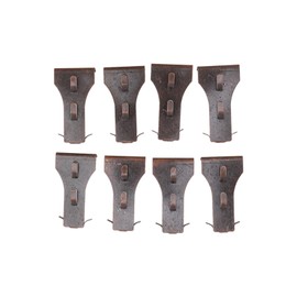 Clips for Brick, 8Pcs Sturdy Steel Material Brick Hook Clips Brick Wall Picture Hangers Fits Standard Size Bricks 2.8x1.5x03in