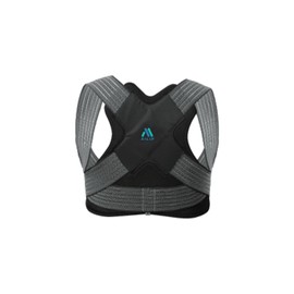 Ailip Posture Corrector for Women and Men, Adjustable Upper Back Strap for Shoulder, Neck and Upper Back Pain Corrects posture, corrects hunching, slouching,Black S-M
