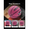 XEDGE Basketball 29.5” Size 7 Indoor Outdoor Rubber Basketball Set