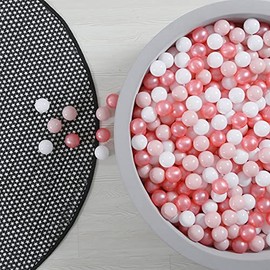 GOGOSO Ball Pit Balls 100 - Crushproof Plastic Balls for Babies Toddlers Kids Children for 1 2 3 4 5 Years Old ,5 Colors,2.15inches