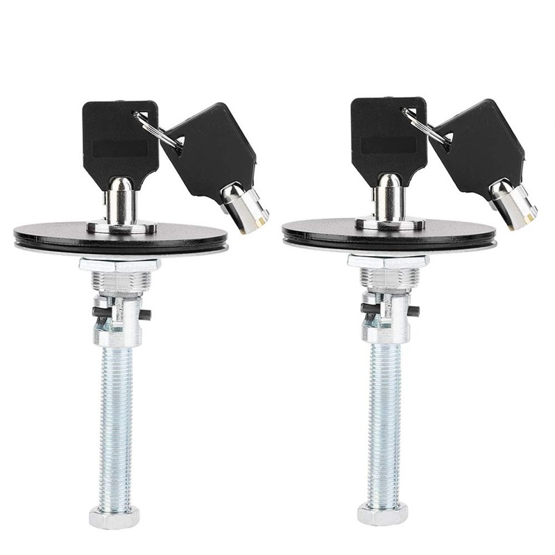 KIMISS Car Hood Locks, 2pcs Universal Aluminum Alloy Engine Hood