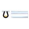 U-Shaped Black or Chrome Door Edge Molding (Chrome, 1/2" x