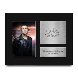HWC Trading Christopher Eccleston Dr Who Gifts USL Printed Signed Autograph Picture for TV Show Fans - US Letter Size