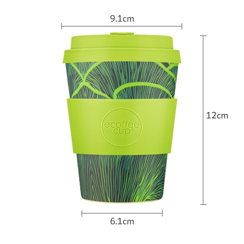 Ecoffee Cup 812 028 Reusable Eco Friendly Cup Saucer 350ml