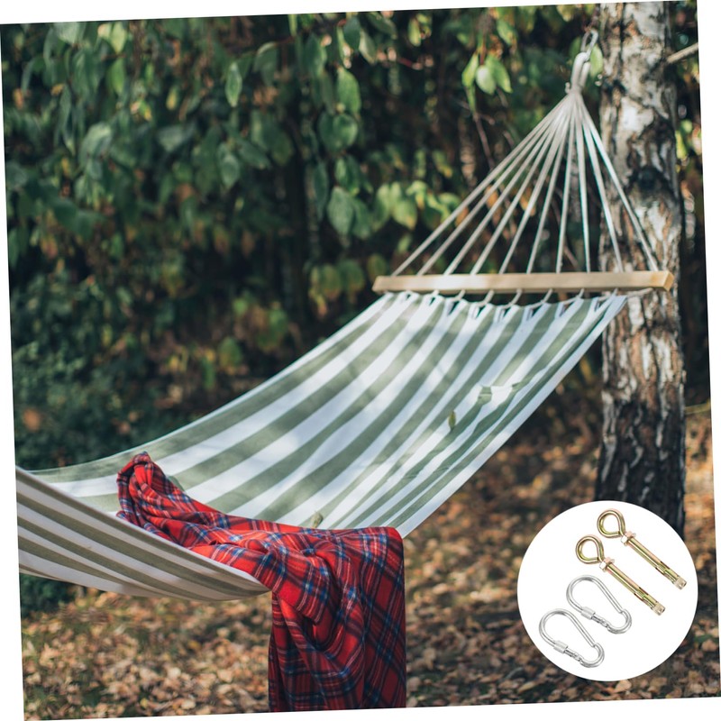 VILLFUL Professional Ceiling Hooks Sturdy Metal Swing Hangers for Hammocks