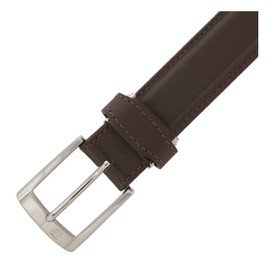 Ducks DB37960 Men's Genuine Leather Belt, Pin Type, Made in Japan, [01] Black