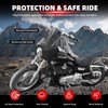 FATECIM Headlight Fairing with 15'' Smoke Windshield Windscreen for Harley