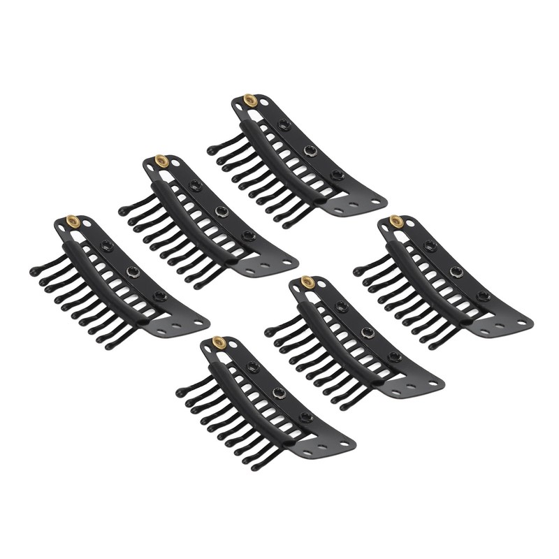 100pcs Hair Extension Clips Multipurpose 38mm 10 Teeth Wig Clips