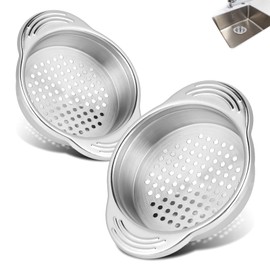 Tuna Can Strainer 2pcs, Stainless Steel Food Can Strainer Sieve Tuna Strainer Press Canned Food Drainer Strainer Tuna Press Can Filter for Kitchen