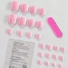 Pink Press on Toenails Toe Nail Short Fake Toe Nails
