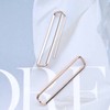 Yheakne Boho Rectangle Earrings Oblong Rectangle Hoop Earrings Gold Geometric