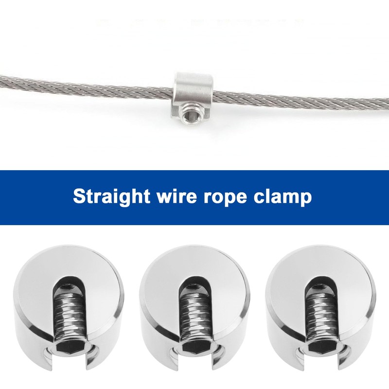 LT Easiyl 4pcs M10x5mm Wire Rope Fixing Clip Stainless Steel