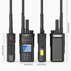 KSUN 4G POC Network Radio Walkie Talkies Long Range 1000 Miles, Handheld UHF Dual Mode & Antenna Relay Function,Gifts for Outdoor Hiking, Camping KSUN CT58 (2 Pack)