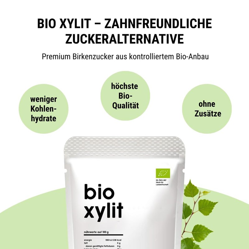 Organic Premium Xylite Lower-Carb, Sugar Alternative, Low Calorie, Superfood, Light,