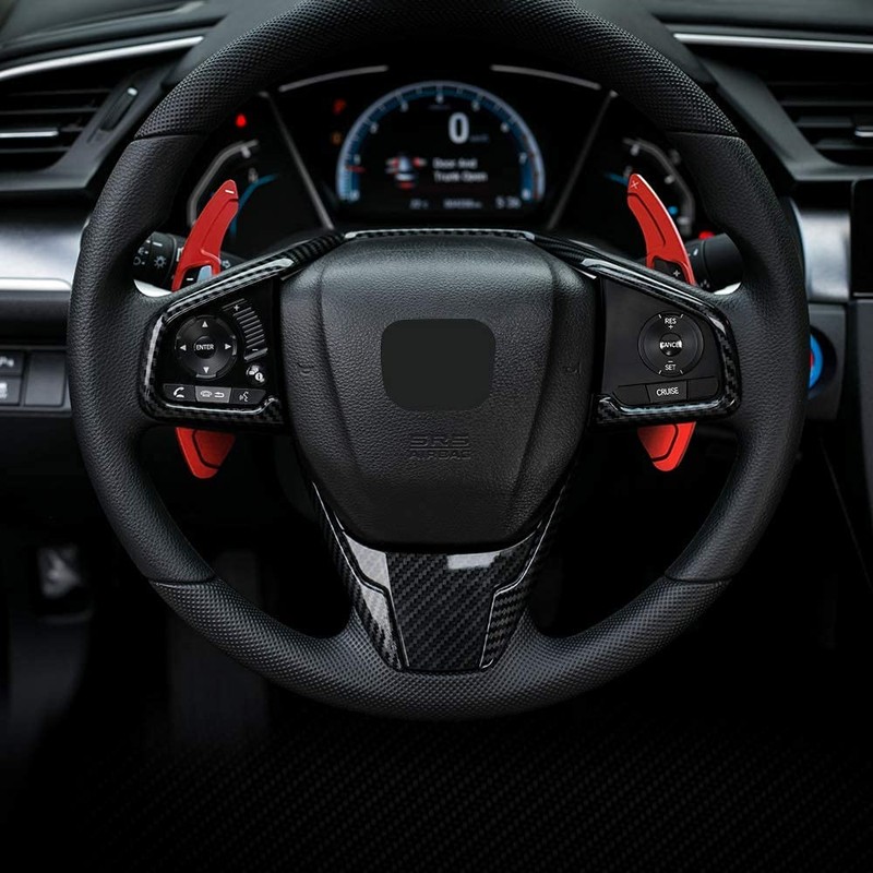 Thenice for Honda Civic Aluminium Alloy Shift Paddle Steering Wheel