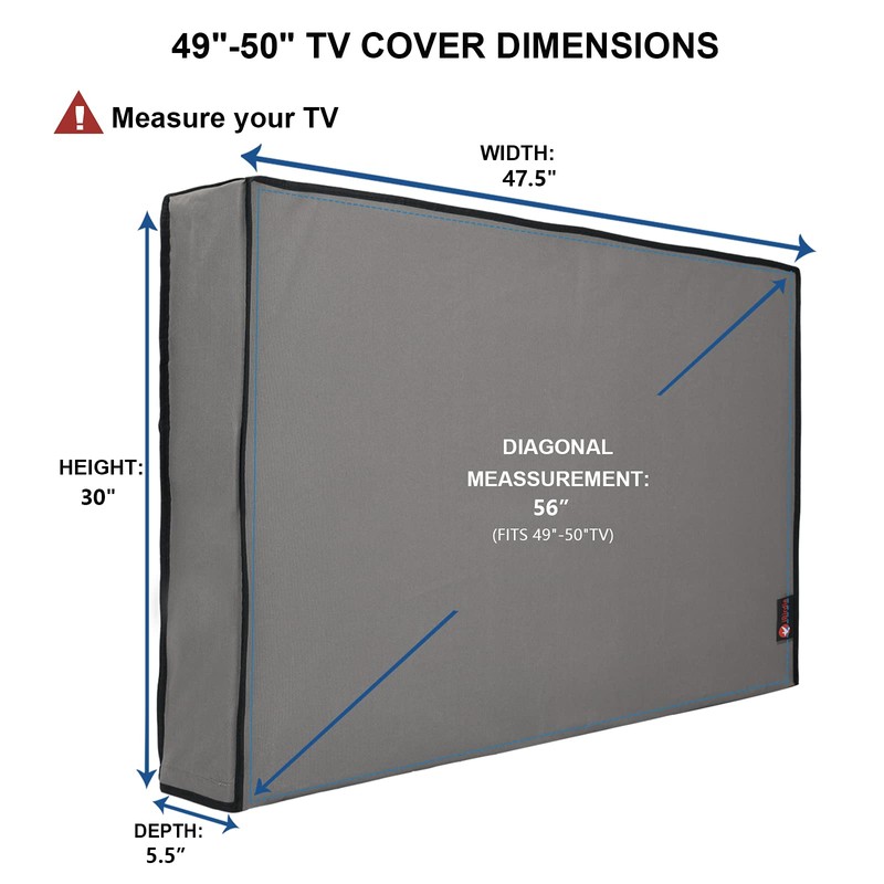 iBirdie Outdoor TV Cover 48 to 50 inch Weatherproof, Cover