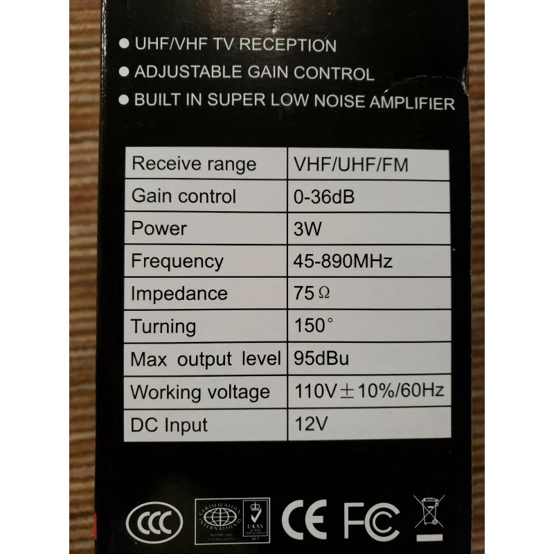 Lava Original LAVA HD-463 Indoor HDTV Antenna, Full HD 1080,