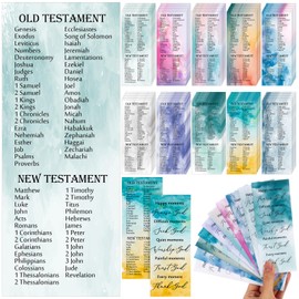 Skyygemm 100 Pcs Easter Christian Bookmarks Bulk Bible Scripture Cards Religious Sunday School Gifts Inspirational Jesus Bookmarks for Women Church Welcome Gifts(Watercolor, English)