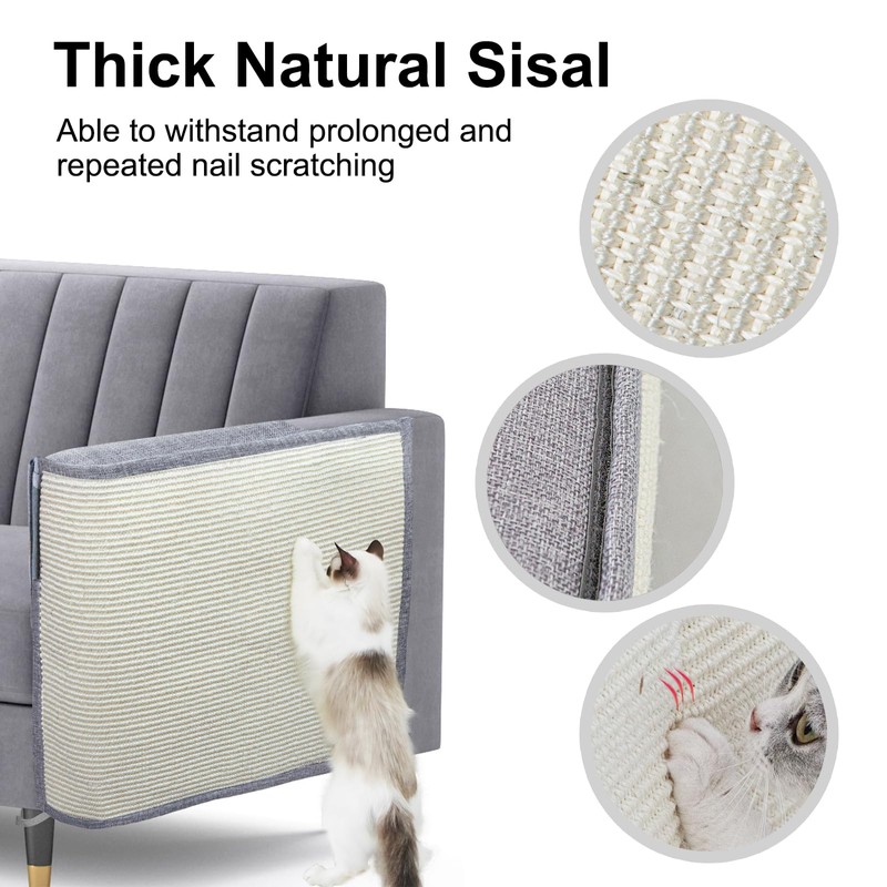 Upgraded Cat Scratch Furniture Protector,Cat Scratch Sofa Arm Sheild with