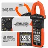 GOYERRNES Digital Clamp on Meter Multimeter, T-RMS 4000 Counts Auto-ranging