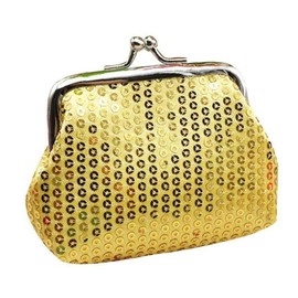 Sequin Coin Purse with Clasp Kisslock Change Pouch Small Coin Wallet Gift for Women Girls 3.5 * 2.7inch