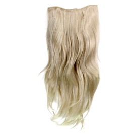 WIG ME UP - H9505-22 Clip-in Hairpiece with 7 Clips, 3/4 Wig Blonde 60 cm Hair Extension Wig
