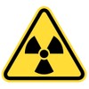Samunshi® Warning Triangle Radioactive Sticker 10 x 8.8 cm Multi-Coloured