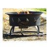 AZ Patio Round Portable Camp Fire Pit in Black