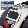 Curved Laydown License Plate Mount Compatibility with Harley Davidson Frame