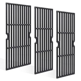Criditpid 18 Inch Grill Grates for Charbroil Performance 463376519 Replacement Parts, Cast Iron Cooking Grid for Char-Broil 463377319, 463376419, 463376319, G470-0002-W1, G470-0003-W1, G321-0005-W1
