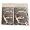 Twin pack 50cm fluorocarbon carp Leaders Carp safety lead Clips