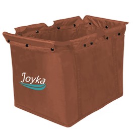 Joyka 85 Liters Shopping Cart Bags Trolley Replacement Bag for 85L Shopping Cart Shopping Trolley Oxford Cloth Waterproof Cart Bags Storage Bag Brown, 18.11 x 17.12 x 20.86in Brown (Bag Only)