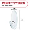 Command Medium Clear Wall Hooks, 7 Wall Hooks and 12