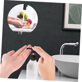 WOONEKY 6pcs Plastic Square Bottle Lotion Dispenser Pump Pump Lotion Dispenser Hand Square Bottle