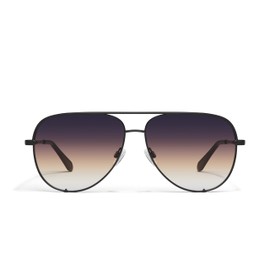 Quay - Sunglasses for Men & Women, Aviator Lenses with UV Protection, Oversized Sunglasses (High Key Extra Large, Black)