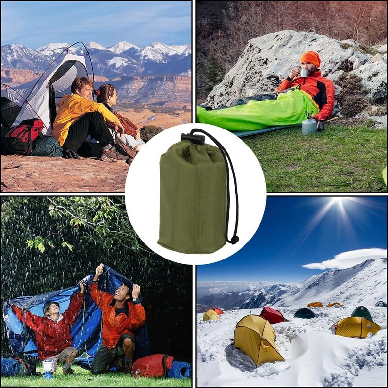 BLAZDEVE Survival Sleeping Bag, 2Pack Emergency Sleeping Bag Bivvy Bag,