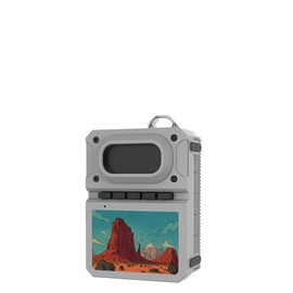 Rupt Nature Edition Soundo 3W Pocket Sized Portable Speaker with Built-In Subwoofer and Carry Strap. Attach to Backpacks, Golf Carts, Bags, and Bicycles - Color: Black