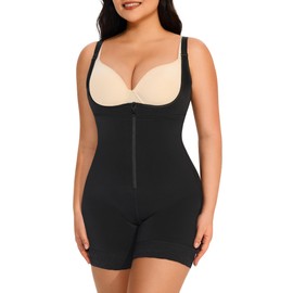 RDSIANE Fajas Colombianas Moldeadoras - Faja Body Shaper Tummy Control Butt Lifting Shapewear for Women Postpartum Faja Open Bust - Black,Small