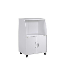 Maykoosh Microwave Cart - Versatile Kitchen Storage Solution with Convenient Wheels and Drawer for Utensils and Small Appliances