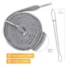 Mandala Crafts Gray Drawstrings Replacement Draw Cord for Sweatpants Waist