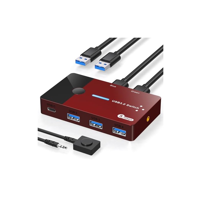 USB Switches Selector for 2 PC or Laptop Share 3