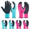 DURATECH 6 Pairs Garden Gloves, Work Gloves with Latex Coating,