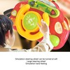 Simulation Steering Wheel Toy Free Rotation Music Sound Educational Driving