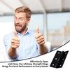 LEIFENY 6 Pack 2.5 inch Black Door Hinges, Small Hinge