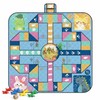 Keepatyart Flying Chess Picnic Blanket 80 x 80 Inch, Waterproof