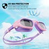 BEEWAY Kids Swimming Goggles 6-14 | GOK8300C10L2 | Pink/Purple, Smoke