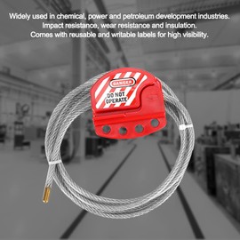 Bloqueo de Cable, 4 Mm de Diámetro, Resistencia Al Aislamiento por Desgaste por Impacto, Diseño de 4 Orificios, Etiquetas Reutilizables, Ampliamente Utilizado en Industrias de