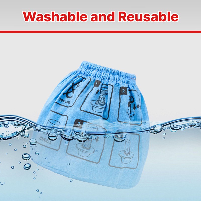Shop-Vac Non-Woven Cloth Filter Bags – 2 Pack Reusable Filter