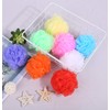 Bath Sponges, Small Size Colorful Shower Sponges Exfoliating Mesh Pouf