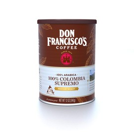 Don Francisco's Ground 100% Colombia Supremo, Medium Roast Coffee (12-ounce can)